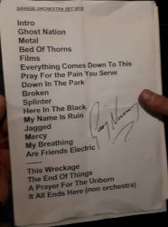 Cardiff Setlist 2018